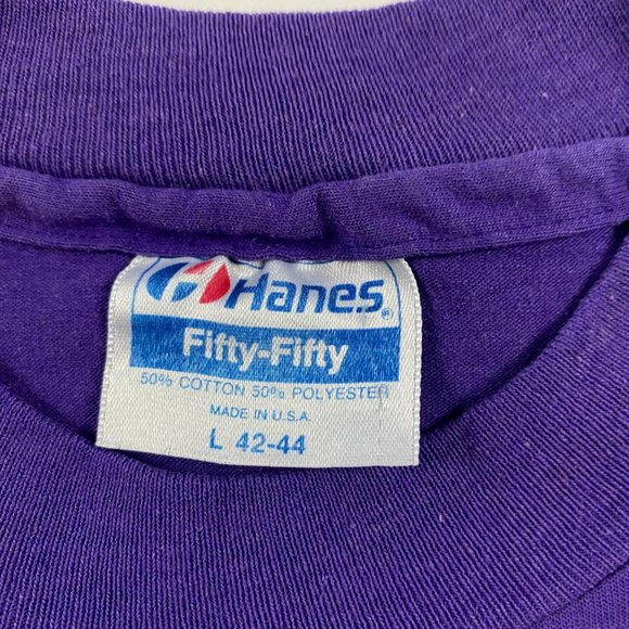 Vintage 1990 Newport Jazz Festival T Shirt Mens Medium Purple 90s Single Stitch - Picture 4 of 7